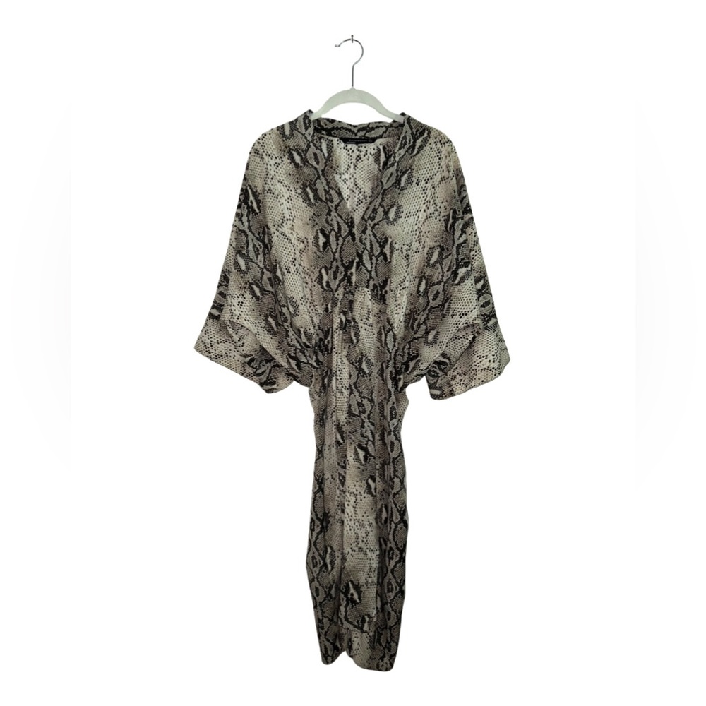 Zara Snakeskin Print Dress
